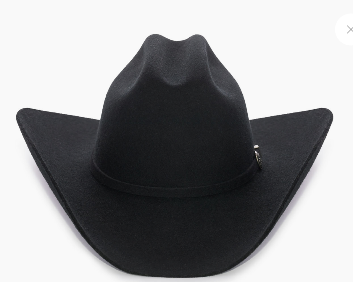 Black western hat