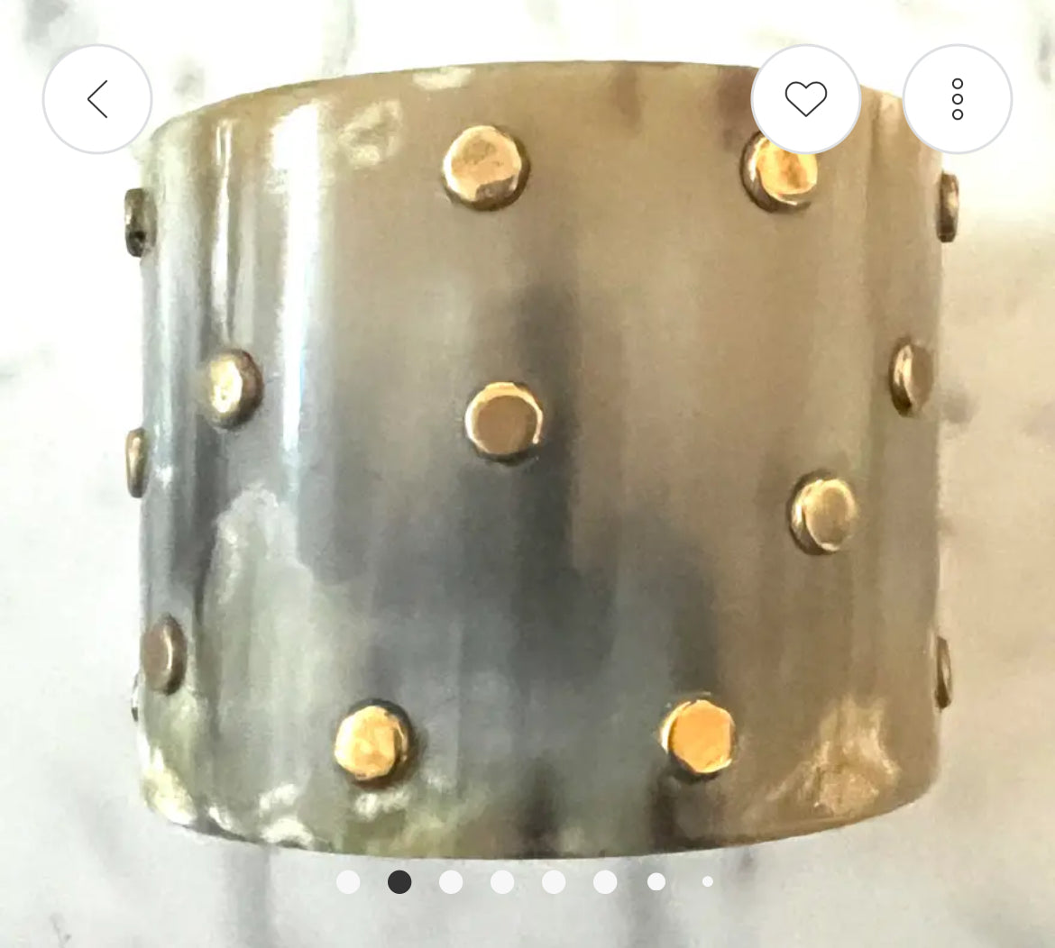Horn cuff bracelet
